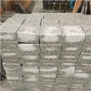 Crystal Grey Granite G603 Sandblast Cobble Pavers Cube Stone