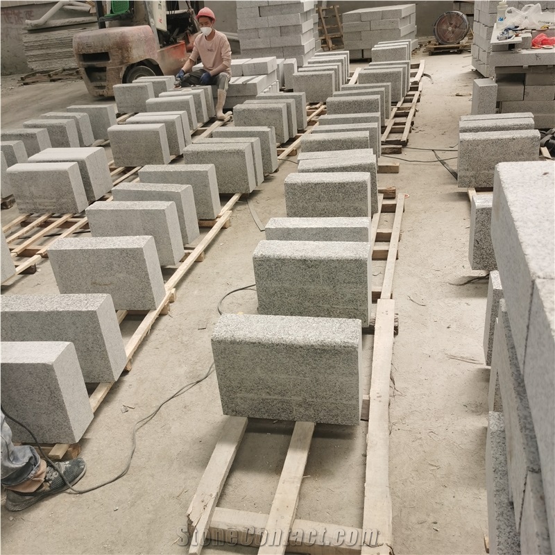 Customized Bianco Crystal G603 Granite Side Stone