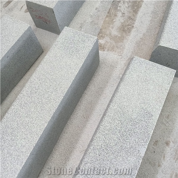 Hubei New G603 Granite Light Grey Flamed Kerbstone