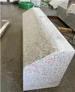 Hubei New G603 Granite Light Grey Flamed Kerbstone