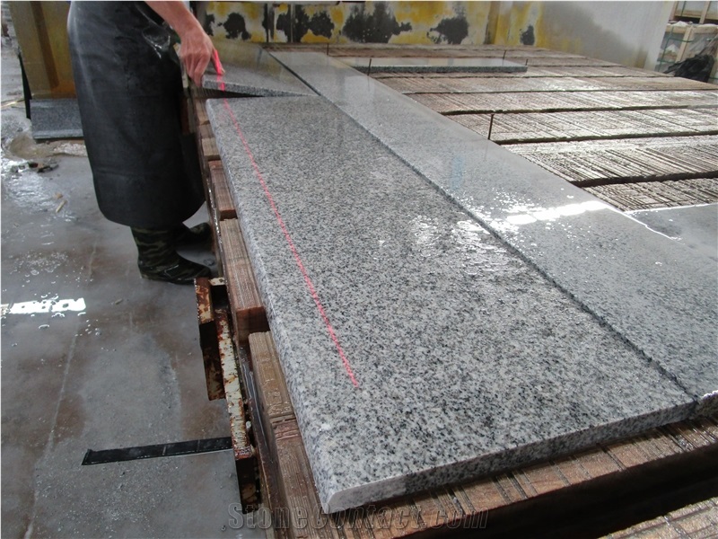 New Padang Light Granite 603 Steps And Risers With Anti-Slip