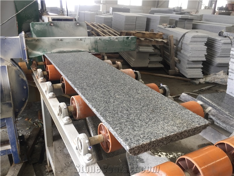 Polished Padang Light New G603 Granite Half Bullnosed Steps