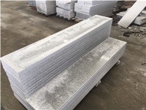 Polished Padang Light New G603 Granite Half Bullnosed Steps