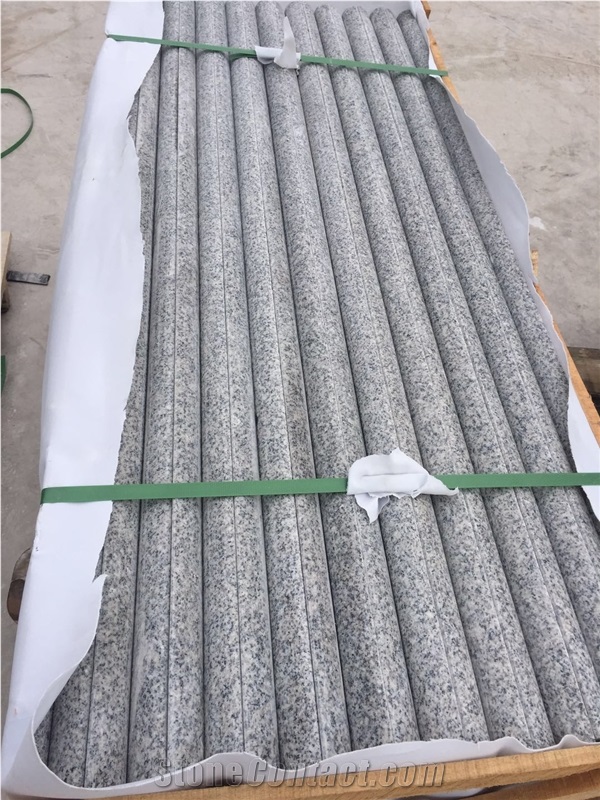 Polished Padang Light New G603 Granite Half Bullnosed Steps