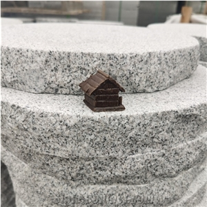 Wuhan New G603 Granite Flamed Round Tiles Pavingstone