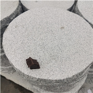 Wuhan New G603 Granite Flamed Round Tiles Pavingstone