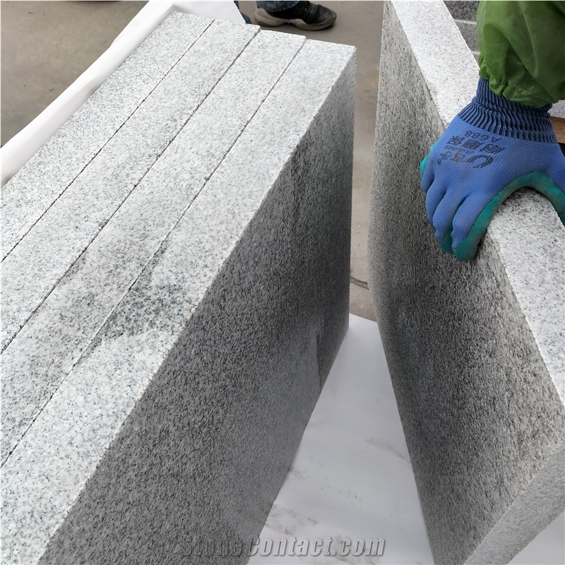 Wuhan Pangdang Light Ggranite G603 Flamed Paving Stones