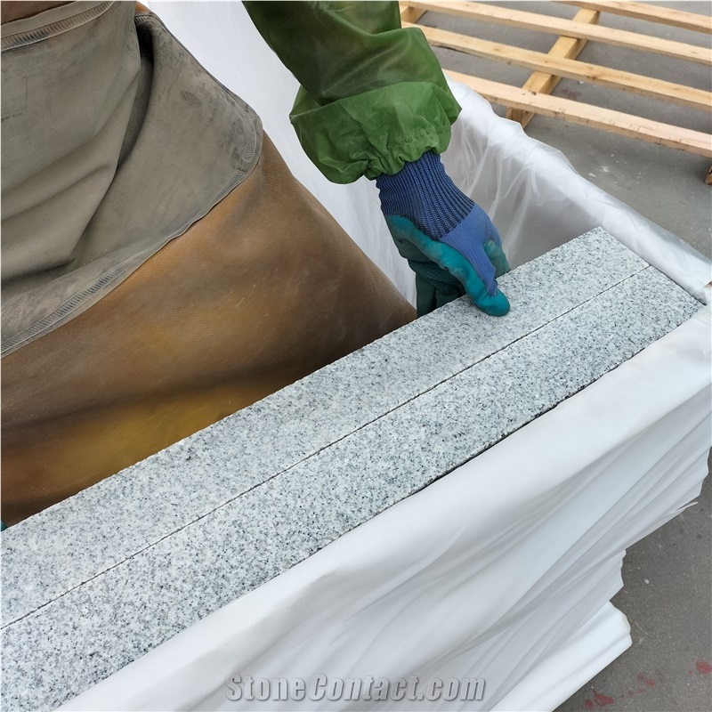 Wuhan Pangdang Light Ggranite G603 Flamed Paving Stones