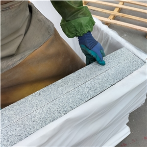 Wuhan Pangdang Light Ggranite G603 Flamed Paving Stones