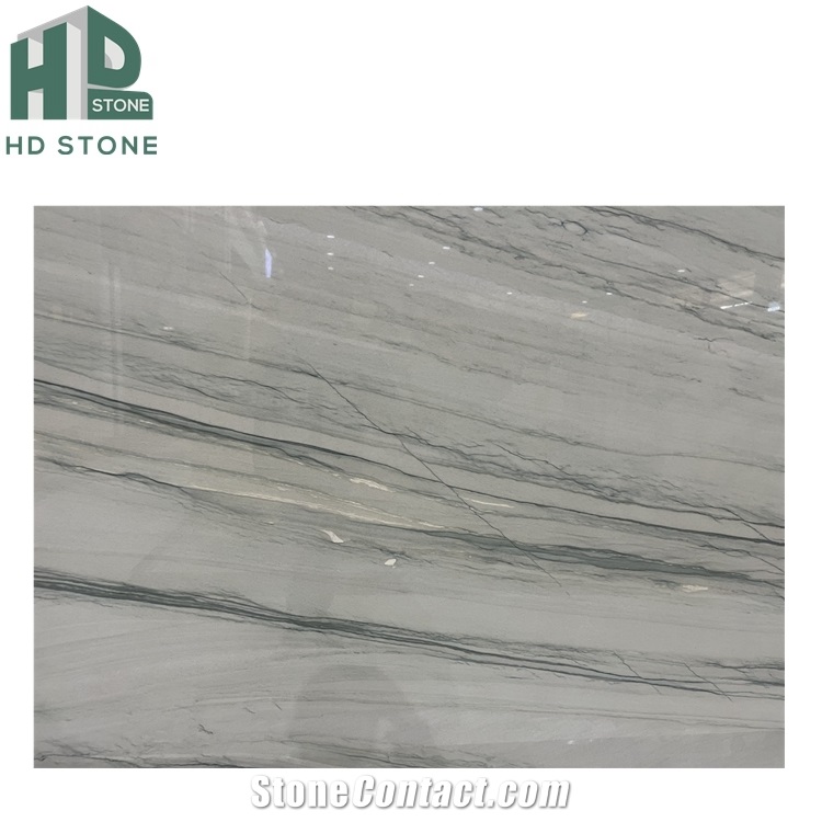 Brazilian Silver Grey Luxury Stone Quartzite Slab
