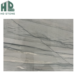 Brazilian Silver Grey Luxury Stone Quartzite Slab