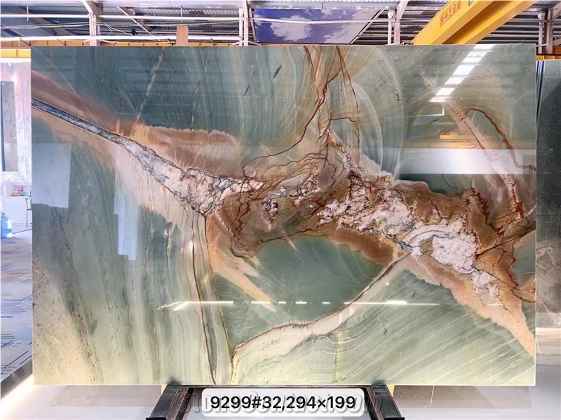 Brazil Bramante Maestro Quartzite Green Jasper Slabs