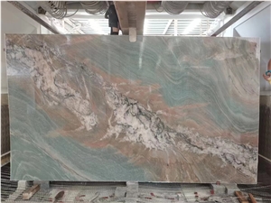 Brazil Bramante Maestro Quartzite Green Jasper Slabs