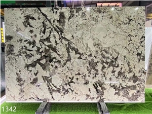 Brazil Peacock Gold Granite Big Slabs Polished For Interior