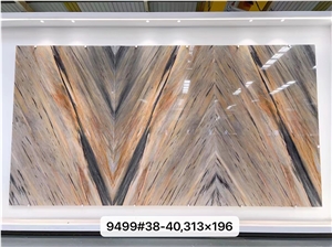 Brazil Stormy Sky Quartzite Multicolor Slab Wall Background