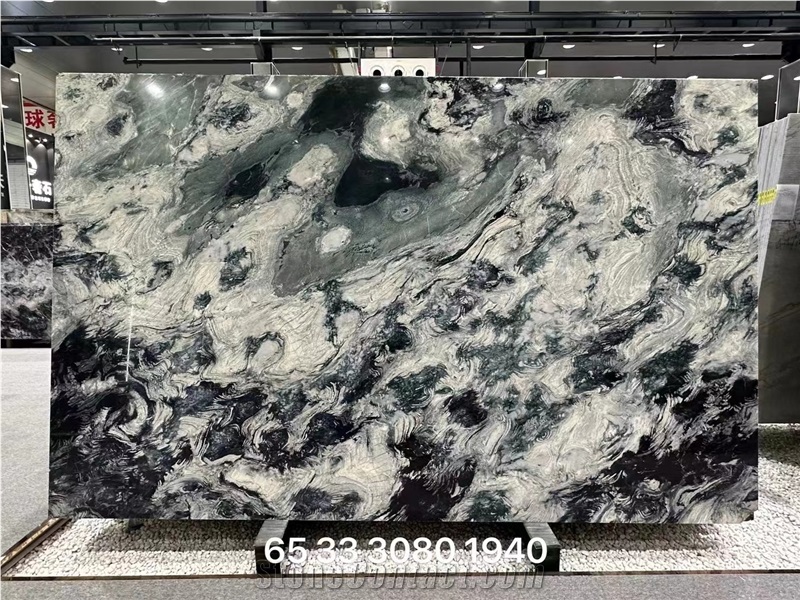 Cactus Boreal Quartzite Green Valley Orchid Bookmatched Slab