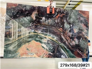 Cactus Boreal Quartzite Green Valley Orchid Bookmatched Slab