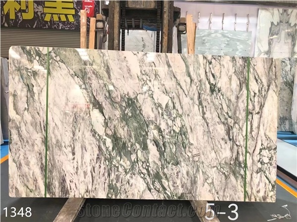 China Violet White Polished Slabs Tile For Living Design Use
