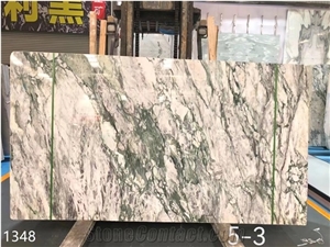 China Violet White Polished Slabs Tile For Living Design Use