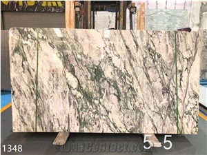 China Violet White Polished Slabs Tile For Living Design Use