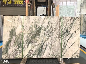 China Violet White Polished Slabs Tile For Living Design Use