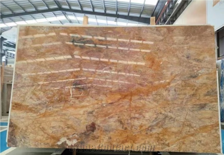 China Xingeli Marble Fantasy Red Dragon Multicolor Slab Tile