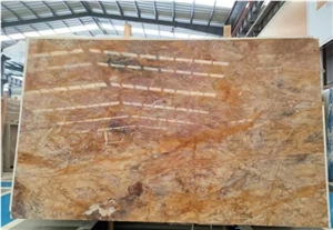 China Xingeli Marble Fantasy Red Dragon Multicolor Slab Tile