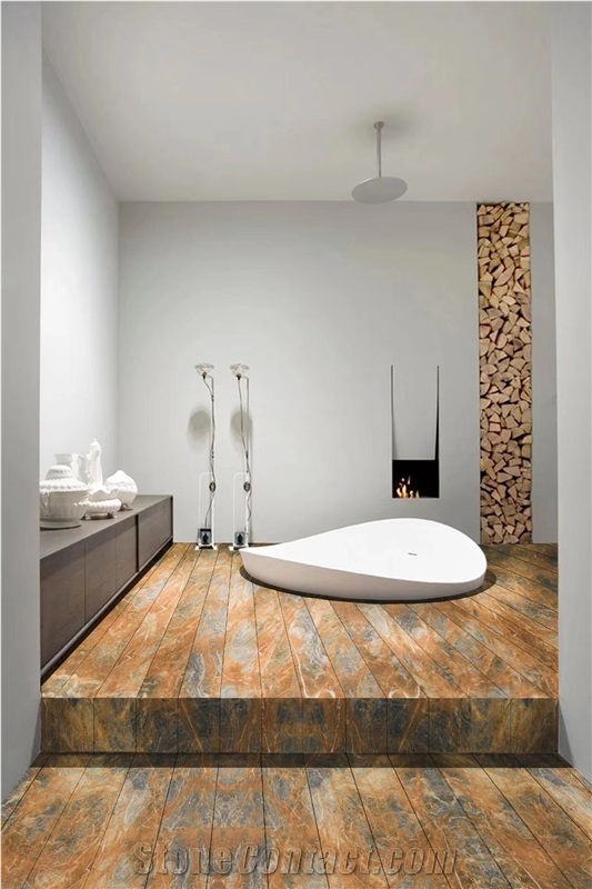 China Xingeli Marble Fantasy Red Dragon Multicolor Slab Tile