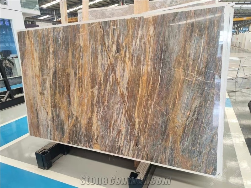China Xingeli Marble Fantasy Red Dragon Multicolor Slab Tile