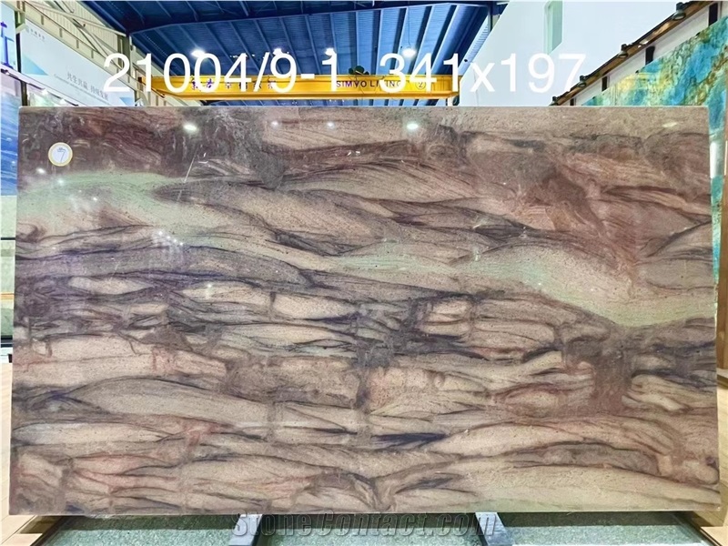 Desert Storm Granite Verde Lara Brown Stone Slab Floor Tile