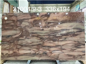 Desert Storm Granite Verde Lara Brown Stone Slab Floor Tile