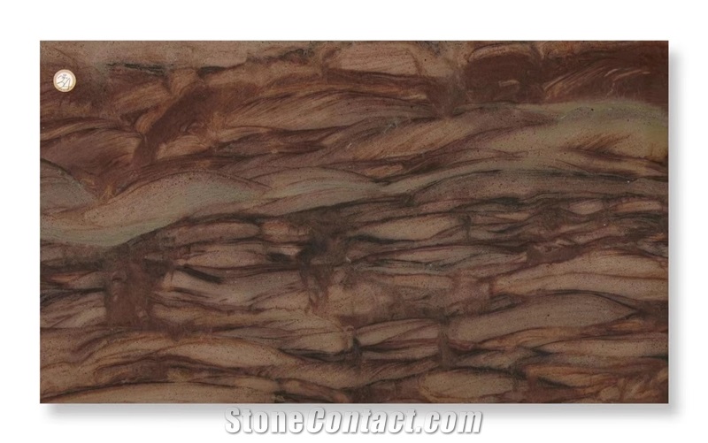 Desert Storm Granite Verde Lara Brown Stone Slab Floor Tile