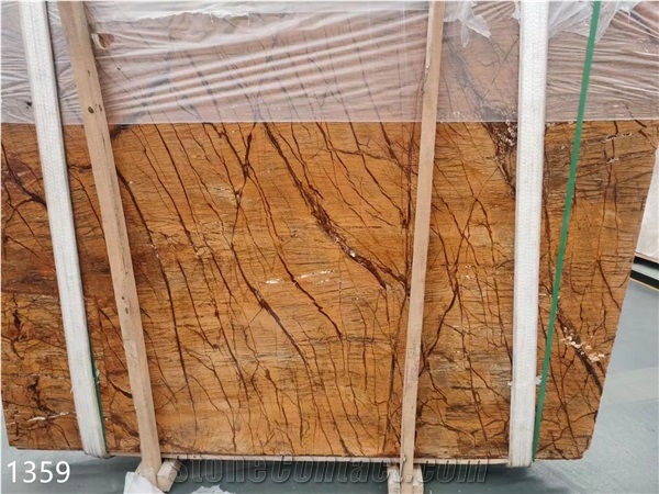 India Bidasar Gold Marble Polished For Outdoor Flooring Use