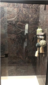 India Paradiso Granite Bash, Purple Half Slab For Floor Tile