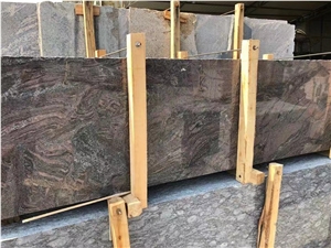 India Paradiso Granite Bash, Purple Half Slab For Floor Tile