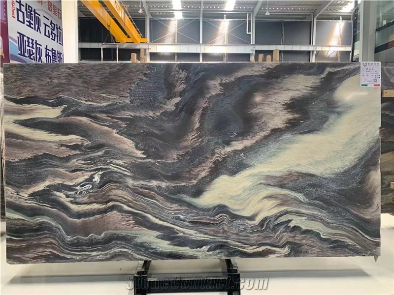 Italy Rosso Luana Marble Multicolor Polished Slab For Wal