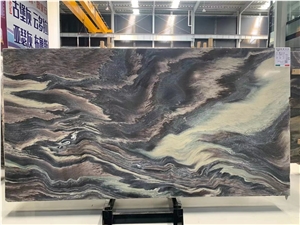 Italy Rosso Luana Marble Multicolor Polished Slab For Wal