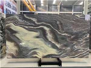 Italy Rosso Luana Marble Multicolor Polished Slab For Wal