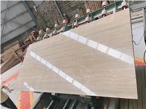 Italy Travertino Silver Polished Slabs For Outdoor Design