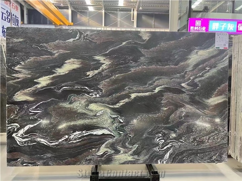Rosso Luana Marble Red Multicolor Slab For Wall Background