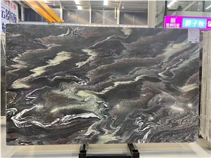Rosso Luana Marble Red Multicolor Slab For Wall Background