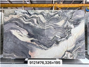 Silk Road Quartzite Fusion Blue Multicolor Stone Slab