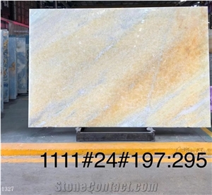 Tanzania Onice Giallo Yellow Polished Slabs For Interior Use