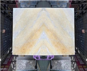 Tanzania Onice Giallo Yellow Polished Slabs For Interior Use