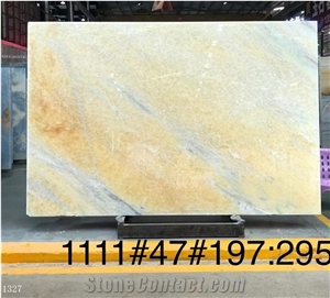 Tanzania Onice Giallo Yellow Polished Slabs For Interior Use