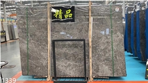 Turkey Dora Cloud Grey Marble Slabs For Interior Flooring