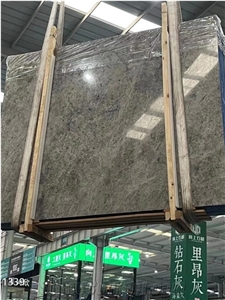 Turkey New Cloud Dora Ash Marble Small Size Slabs Polished