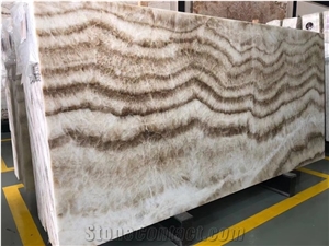 Turkey Onyx Brioche Onyx Yellow Polished For Living Room Use