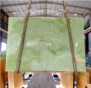 Verde Afghanistan Onyx Light Green Onix Polished Slab