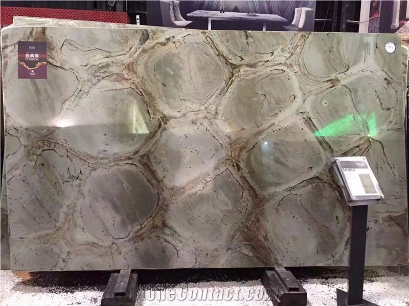 Verde Tortuga Quartzite Glacier Eyes Green Quartzite Slabs